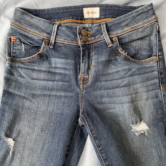 Hudson distressed Beth baby bootcut jean - Picture 3 of 3
